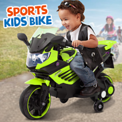 Sports Kids Bike With Music, Lights, Horn, 6V Battery & 1 Motor Powered 3+ Ages, PRLQ158
